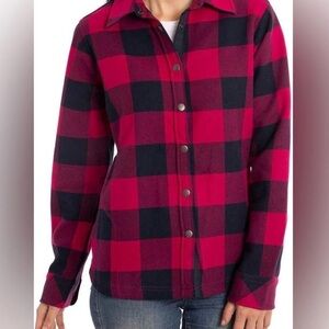 ORVIS Women's Flannel Jacket Shacket Plaid Size Large NWOT